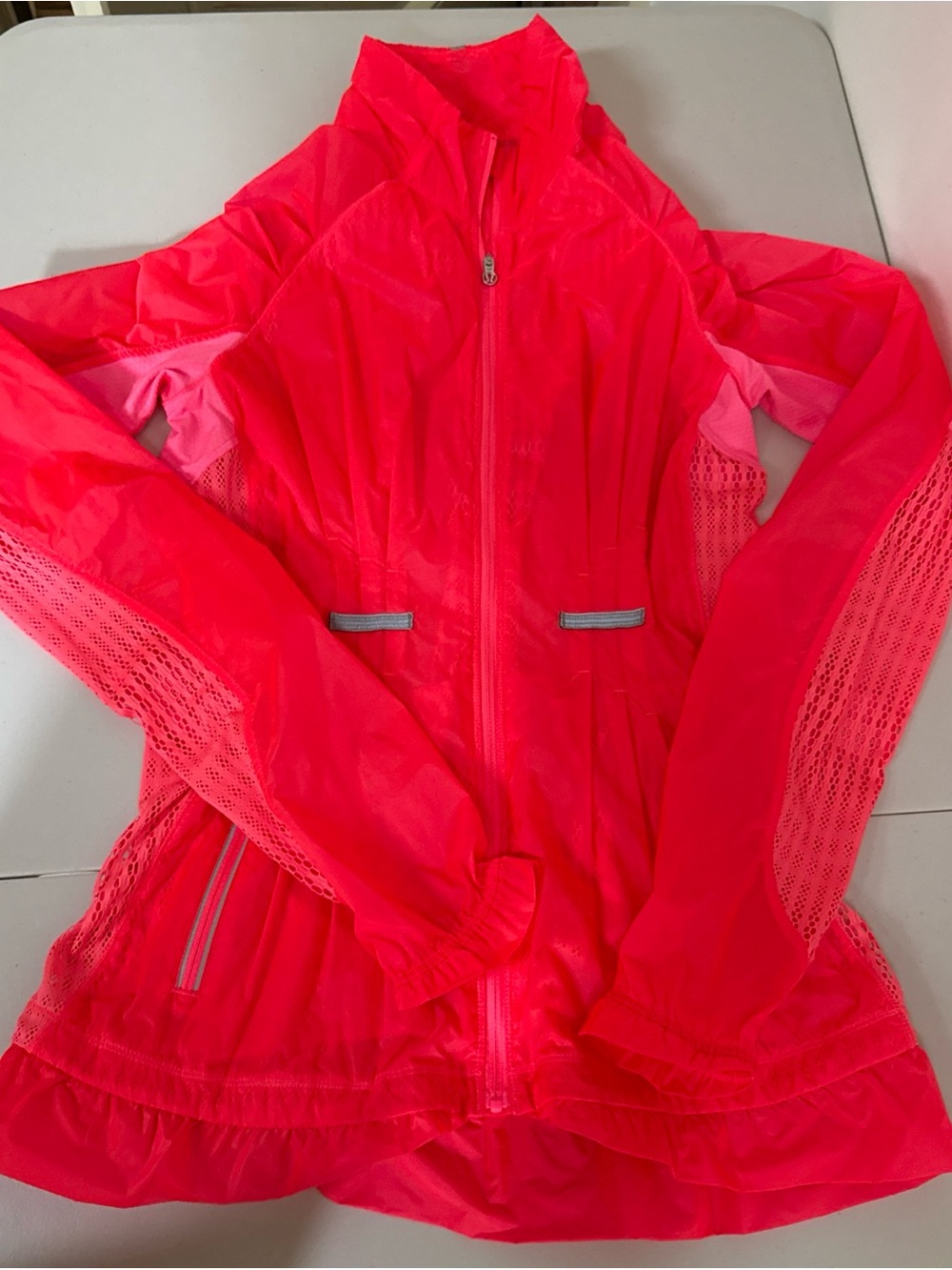 Lululemon Bright Neon Pink Lightweight Zip-Up Jacket